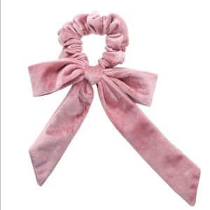 HANDMADE Velvet Hair Scrunchie with A Bow